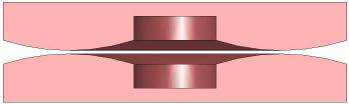 Fixed abrasive wheel shape changes when frequent change of direction in the carriers.